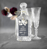 Zawieszki na butelki glamour zawieszki na alkohole weselne, złote z dowolną treścią2