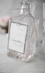 Zawieszki na butelki glamour etykieta na wódkę weselną, glamour z dowolnym tekstem6