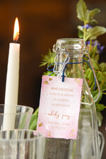 Zawieszki na butelki glamour etykieta na alkohol weselny, złote śmieszne teksty1