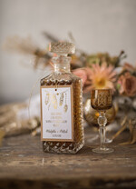 Zawieszki na butelki glamour zawieszki na alkohole weselne, złote z waszą treścią1