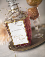 Zawieszki na butelki glamour ślubne zawieszki na alkohole, glamour z waszym tekstem0