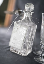 Zawieszki na butelki glamour ślubne zawieszki na alkohol, glamour z waszą treścią3