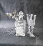 Zawieszki na butelki glamour ślubne zawieszki na alkohol, glamour z waszą treścią0