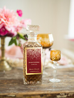 Zawieszki na butelki glamour zawieszka etykieta na alkohole weselne, złote ze śmieszną treścią0