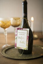 Zawieszki na butelki glamour zawieszka etykieta na alkohole weselne, złote śmieszne teksty1