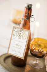 Zawieszki na butelki glamour etykieta na wódkę weselną, glamour z waszą treścią0