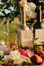 Zawieszki na butelki glamour zawieszki na nalewki weselne, złote śmieszne teksty1