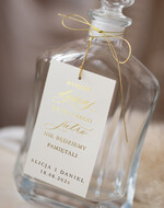 Zawieszki na butelki glamour zawieszki na alkohol weselny, złote z dowolnym tekstem, zawieszka na ślubny alkohol śmieszne wierszyki na zawieszkach ślubnych 0