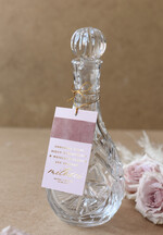 Zawieszki na butelki glamour ślubne zawieszki na alkohole złote z dowolną treścią, zawieszki ślubne z welurem, zawieszka na wódkę weselną, zawieszki na alkohol  0