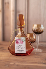 Zawieszki na butelki glamour zawieszki na wódkę weselną, złote z dowolną treścią0