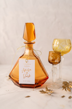 Zawieszki na butelki glamour etykiety na wódkę weselną, złote z dowolnym tekstem0