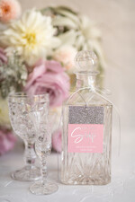 Zawieszki na butelki glamour ślubne zawieszki na alkohole, glamour z waszym tekstem0