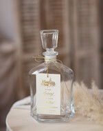 Zawieszki na butelki glamour etykieta na wódkę weselną, glamour z waszym tekstem1