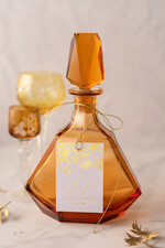 Zawieszki na butelki glamour zawieszki na nalewki weselne, złote śmieszne teksty0