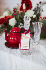 Zawieszki na butelki glamour ślubne zawieszki na alkohole złote litery z dowolnym tekstem   0