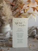 Menu glamour menu weselne i numer w jednym, numery i menu na stół weselny, menu zdobione koralikami, ozdoba na stół weselny, elegancki numerek na stół weselny5