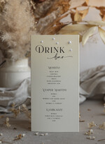 Menu glamour menu weselne i numer w jednym, numery i menu na stół weselny, menu zdobione koralikami, ozdoba na stół weselny, elegancki numerek na stół weselny7