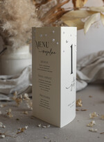 Menu glamour menu weselne i numer w jednym, numery i menu na stół weselny, menu zdobione koralikami, ozdoba na stół weselny, elegancki numerek na stół weselny1