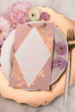 Menu glamour menu ślubne z planem posiłków, złocone i eleganckie dowolna treść2