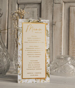 Menu glamour karta drinków, karta dań treść dowolna menu weselne plan podawania posiłków, złote lub srebrne napisy, złote menu weselne, leżące menu weselne0