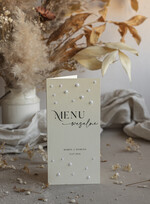 Menu glamour weselne menu karta dań weselnych, menu weselne wasza treść, menu weselne z perełkami, eleganckie menu weselne6
