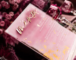 Menu glamour eleganckie menu weselne w różowych kolorach, karta dań z pleksy, weselne menu do postawienia na stole, złote menu na stół weselny, złote menu9