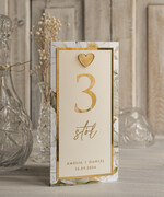 Menu glamour karta drików, menu i numerek na stół weselny, karta dań weselnych, złote menu weselne, menu i numerek na stół w jednym, eleganckie menu na stół weselny12