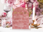 Menu glamour welurowa karta dań na weselu, menu weselne w stylu glamour, różowe menu weselne, karta podawania dań podczas wesela, welurowe różowe menu weselne6