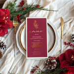 Menu glamour ślubne menu karta potraw weselnych, złote lub srebrne napisy wasza treść0