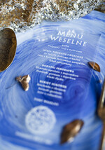 Menu glamour menu weselne lista podawania dań druk na plexi wesele glamour3