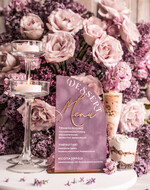 Menu glamour Menu weselne dekoracje stołów weselnych, karta dań na weselu, karta drinków, menu dowolna treść, menu weselne ze złotymi literami6