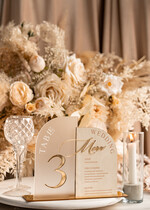 Menu glamour eleganckie menu weselne, welurowe menu weselne, numery na stoły weselne, dekoracja stołów weselnych, dekoracja na stołach weselnych, menu i numerki na stół 9