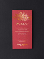 Menu glamour bordowe menu weselne, dekoracja stołu weselnego menu dopasowane do sali weselnej, elegancka karta dań, welurowe menu weselne, złote napisy na menu weselnym5