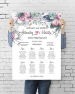 Plany stołów plan stołu plakat  plansza weselna plan stołów weselnych0