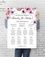 Plany stołów plan stołu plakat  tablica z rozmieszczeniem gości plan stołów weselnych0