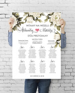 Plany stołów plan stołu plakat  plansza weselna plan stołów weselnych0