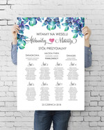 Plany stołów plan stołu plakat  plan stołów  weselnych usadzenie gości na weselu0