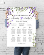 Plany stołów plan stołu plakat  tablica z planem stołów na wesele plan stołów weselnych0