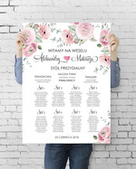 Plany stołów plan stołu plakat  plan stołów  weselnych usadzenie gości na weselu0