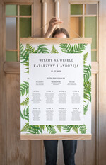 Plany stołów plan stołu plakat  plan stołów na wesele tablica z rozmieszczeniem gości0