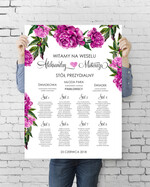 Plany stołów plan stołu plakat  powitanie gości na sali ślubnej i plan stołów0