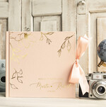 Księgi wpisów gości Rustykalne/retro Księga wpisów gości na zdjęcia z instaxa, ksiega pamiątkowa na wpisy gości weselnych i zdjęcia z fotobudki album na zdjęcia0