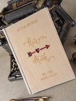 Księgi wpisów gości Drewniane  ksiega pamiatkowa slub mozliwe czarne kartki, okładka z drewna wasze imiona4