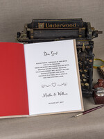 Księgi wpisów gości Drewniane  album ślubny do wpisów gości weslnych, okładka z drewna grawerowane imiona i data4