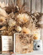 Księgi wpisów gości Drewniane  rustykalna księga z drewna, Drewniana korowa pamiątkowa książka księga wpisów gości weselnych grawerowane imiona i data w sercu2