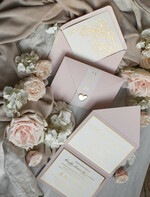 Zestawy Próbkowe próbki zaproszeń próbka eleganckie złote zaproszenia5