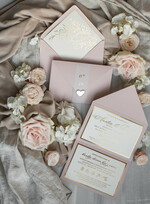 Zestawy Próbkowe próbki zaproszeń próbka eleganckie złote zaproszenia6