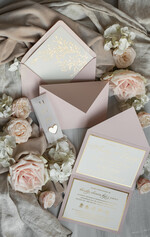 Zestawy Próbkowe próbki zaproszeń próbka eleganckie złote zaproszenia3