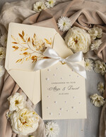 Zestawy Próbkowe próbki zaproszeń serwis próbkowy - zaproszenia na ślub z perełkami 1