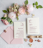 Zestawy Próbkowe próbki zaproszeń zestaw próbek Minimalistyczne zaproszenie na ślub Eleganckie Zaproszenia ślubne4